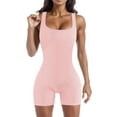thumbnail image 1 of Cathalem Womens Rompers Wide Leg Jumpsuits Long Pant Romper Jumpsuit with Pockets,Pink S, 1 of 5