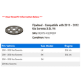 thumbnail image 2 of Flywheel - Compatible with 2011 - 2012 Kia Sorento 3.5L V6, 2 of 2