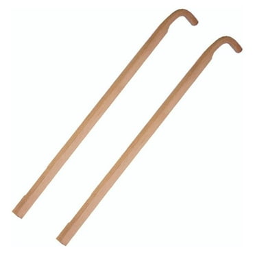 " Wooden Cultivator Handles, Replacement Set of 2 for Low and High Wheel Cultivators Farm Garden, Amish Made