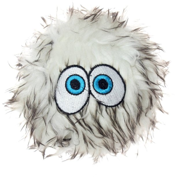 Silly Squeaker iBall Dog Squeaky Toy, Medium, Brown