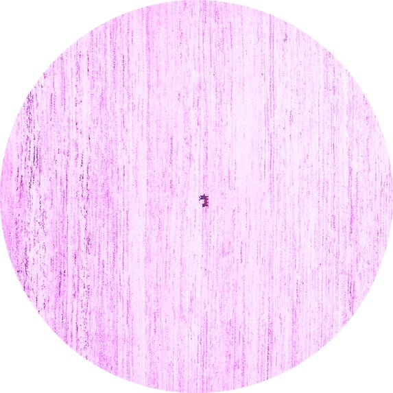 Ahgly Company Indoor Round Solid Purple Modern Area Rugs, 8' Round