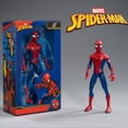 thumbnail image 1 of 18cm Marvel Avengers Anime Figure Thanos SpiderMan Models Ironman Hulk Captain American Action Figures Children Toys Gifts qym unisex, 1 of 2