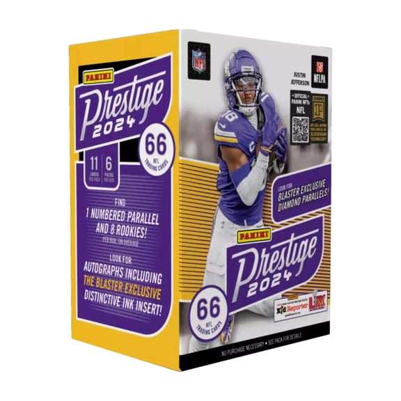 2024 Panini Prestige NFL Football Sealed Blaster Box - 66 Cards