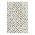 thumbnail image 3 of Unique Loom Trellis Shag Collection Area Rug - Ruth (4' x 6' Rectangle Ivory/Gray), 3 of 11