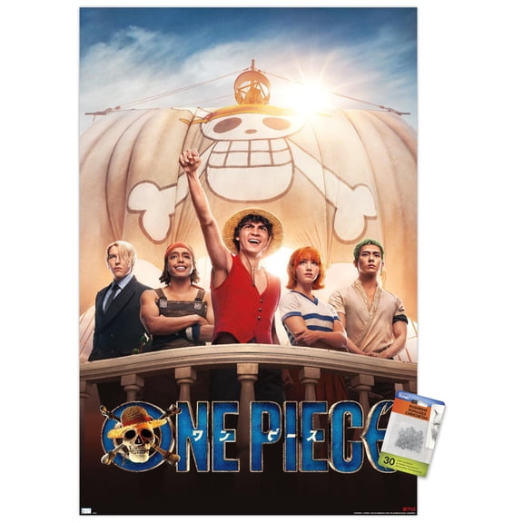 Netflix One Piece (2023) - One Sheet Wall Poster with Push Pins, 22.375" x 34"