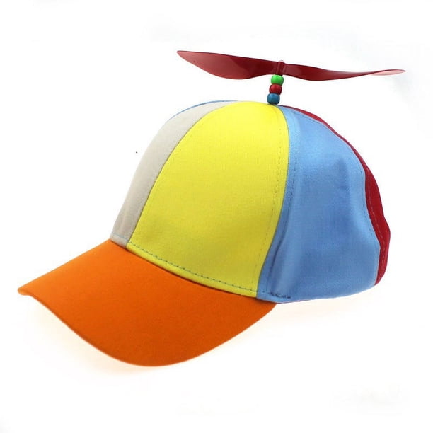 Gorra de béisbol con forma de libélula de bambú con hélice desmontable, gorra para padres e hijos para primavera y verano para niños