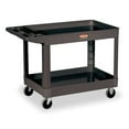 thumbnail image 2 of Rubbermaid Heavy Duty 2-Shelf Utility Cart With Lipped Shelf Medium, 2 of 2