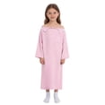 thumbnail image 1 of dPois Robe Confortable pour Enfants Unisexe, Robe de Patient, Robe d'Hôpital, Vêtement Doux et Adaptatif, Robes Postchirurgie de l'Épaule, Rose 16, 1 of 7