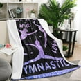 thumbnail image 2 of Gymnastics Gifts for Girls, Gymnastics Blanket for Girls, Just A Girl Who Loves Gymnastics Blankets Gymnastics Coach Gifts Blanket 50x60 Inch, 2 of 5