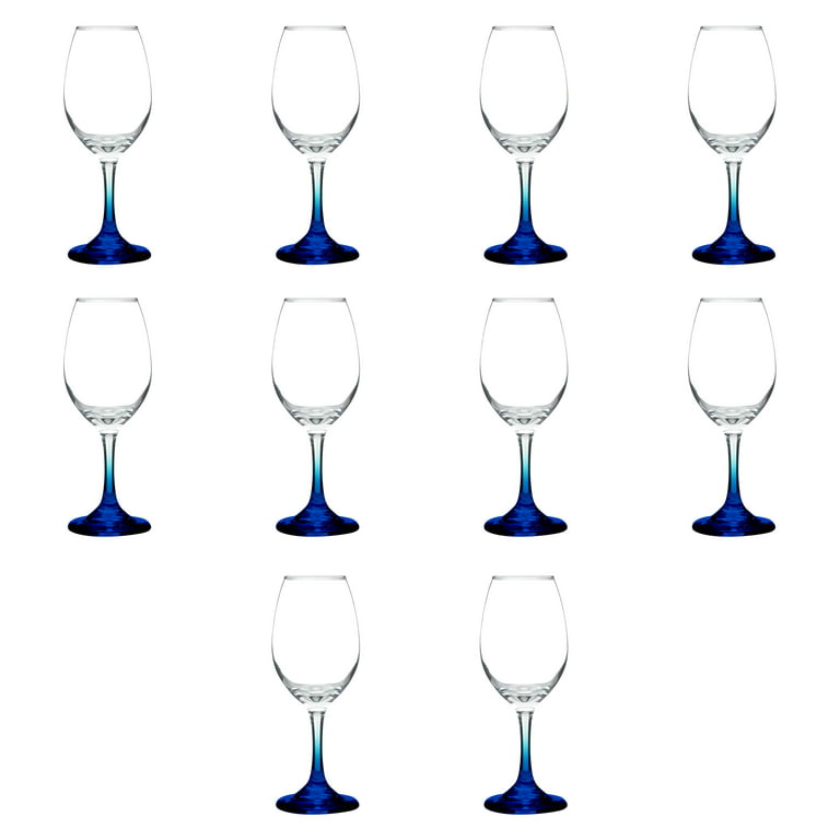 Renaissance Stained Glass Rainbow Stemmed Wine Glasses - Set of 2 - 12 – NA  Deal Depot