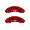 thumbnail image 3 of MGP 4 Caliper Covers Engraved Front & Rear GMC Red finish silver ch Fits select: 2011-2017 GMC TERRAIN SLE, 2010 GMC TERRAIN SLT, 3 of 6