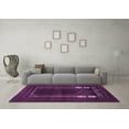 thumbnail image 3 of Ahgly Company Indoor Square Persian Purple Traditional Area Rugs, 4' Square, 3 of 4