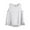 White., variant on Bixock Women's Loose Summer Tank Tops,Plus Size Sleeveless Blouse,Solid Color Faux Linen Crew Neck Button Slit Hem Sleeveless Tops