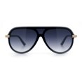 thumbnail image 3 of Womens Classy 90s Designer Shield Rimless Racer Plastic Fashion Sunglasses [Grey - Smoke], 3 of 7