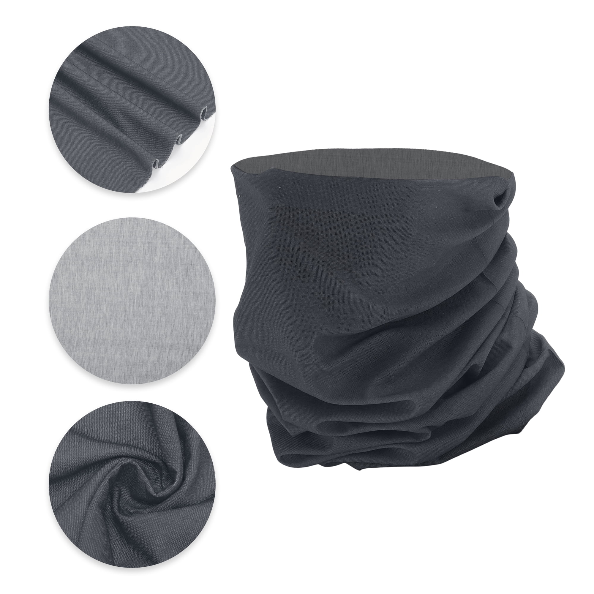 Unique Bargains Multi-function Face Scarf Mask 1 Pc Deep Gray