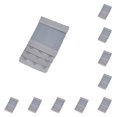 thumbnail image 3 of Maoww Extension Strap Bra Extenders Buckle 3 Rows 3 Hooks Women Multicolor Lengthened Back Replacement Intimates silver gray silver gray 10Set, 3 of 6