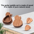 thumbnail image 4 of Joernso 1 Set Guitar Pick Box Anti-Scratch Large Space Compact Guitar Pick Holder Wooden Plectrum Storage Case for Instrument, 4 of 8