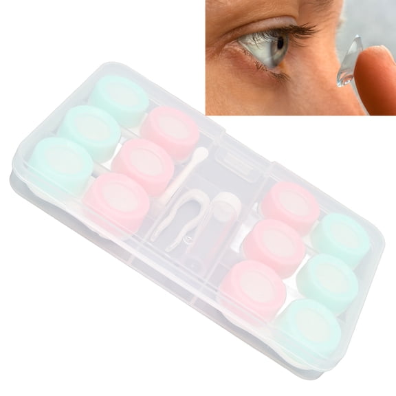 Estuche para lentes de contacto ANGGREK portátil profesional para hombres y mujeres