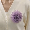 thumbnail image 3 of Necvior Camellia Lapel Pin Versatile Chiffon Flower Shape Breastpin Accessory Brooch Pin, 3 of 17