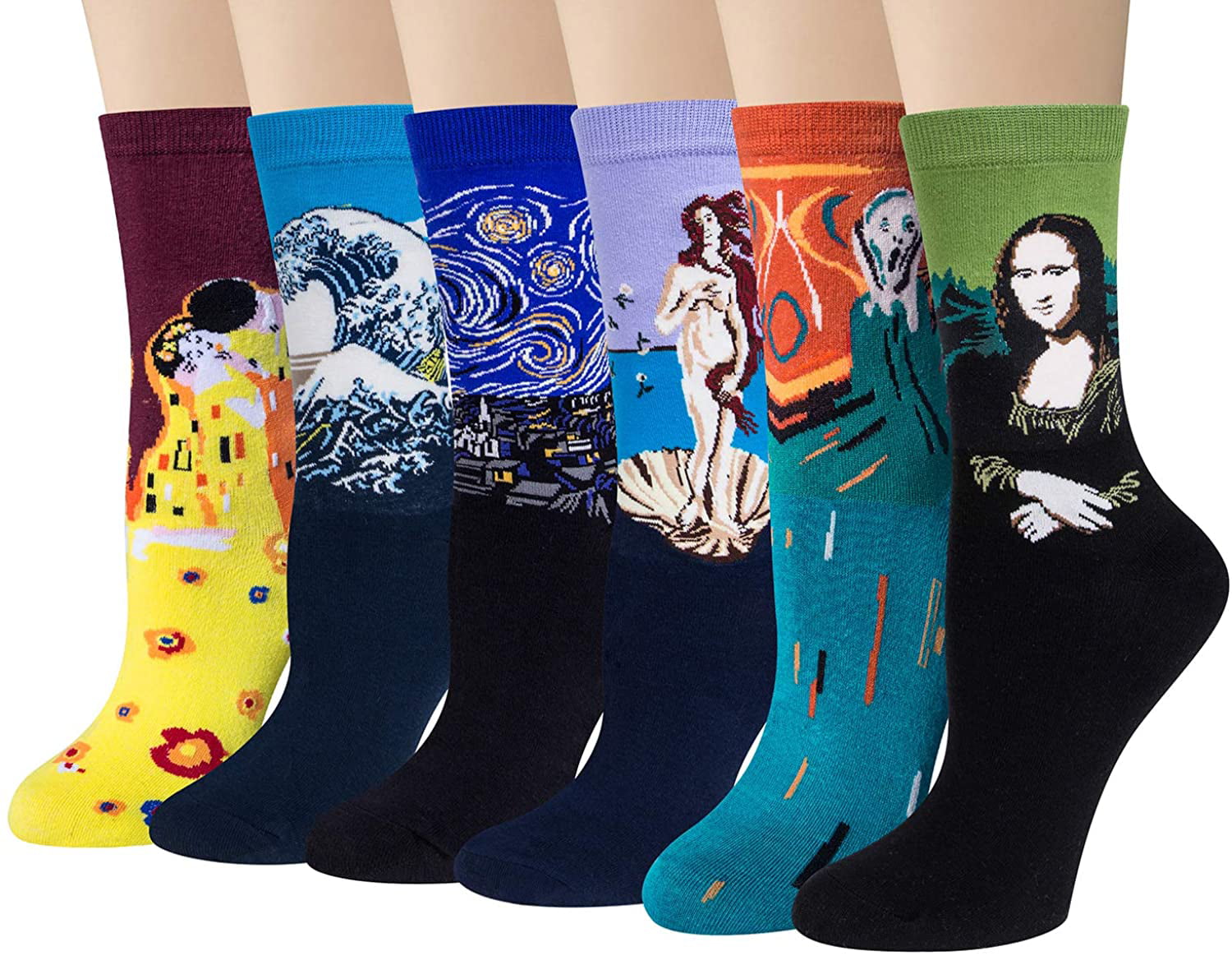 High Quality Short Socks Funny Art 1 Pair Unisex Socks Painting Novelty 