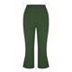 thumbnail image 2 of TaTaai Women Summer High Waist Solid Color Slim Yoga Capri Leggings Stretchy Material Ladies Workout Exercise Weekend Outdoor Wear Non-See-Through No Fading Soft Stylish Pants Gift, 2 of 7