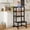 Black, variant on Toddler Kitchen Step Stool, Adjustable Height with Safety Rail, Steel & Wood Kitchen Stool for Kids, Toddler Helper Stool for Kitchen, Non-slip Toddler Tower Brown
