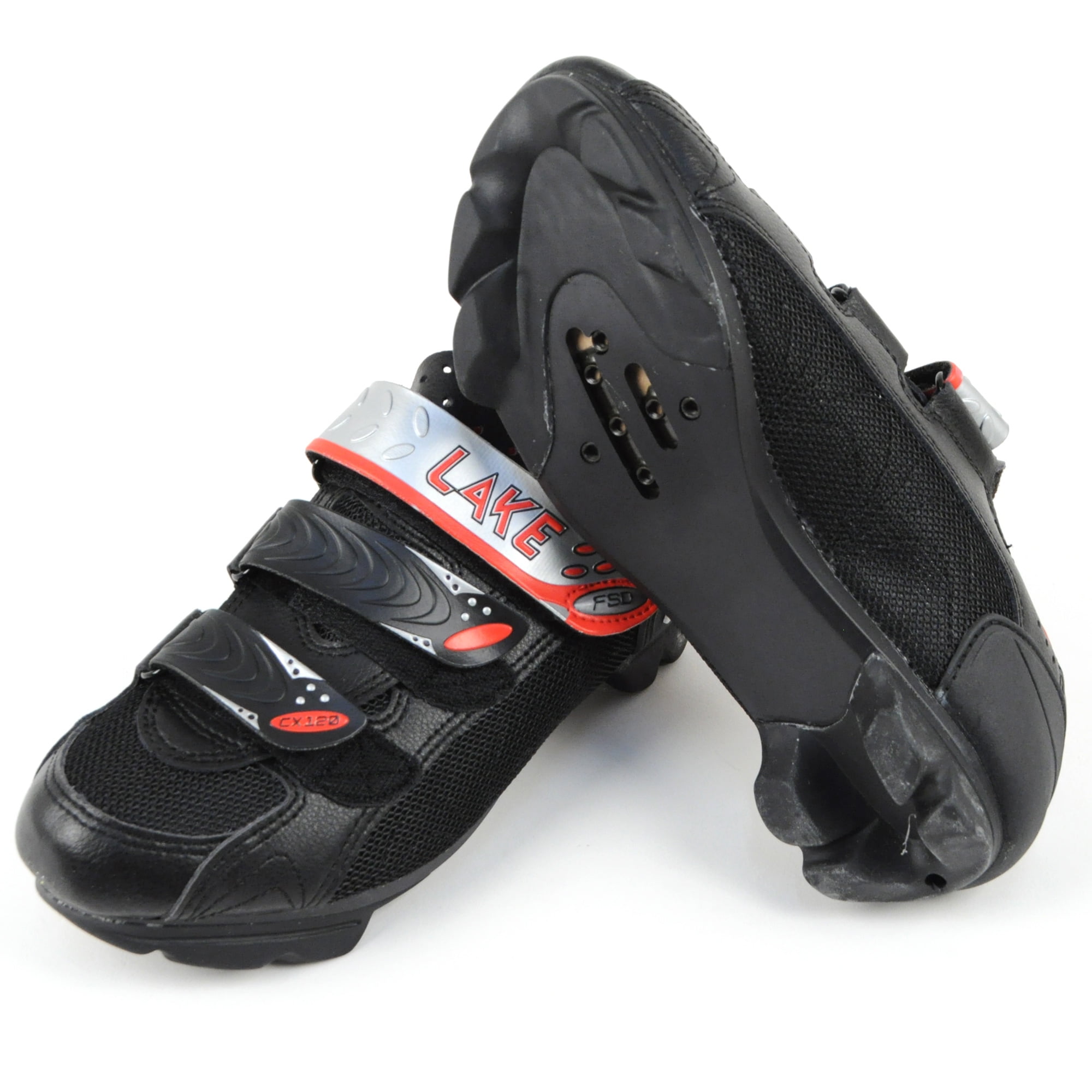 Lake CX 120 Black/Red MTB Cycling Shoes Size 43 