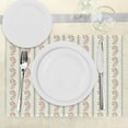 thumbnail image 3 of Ambesonne Floral Place Mats Set of 4, Flower Roses Buds Swirls, Standard Size, Pale Pink Blue and Green, 3 of 6