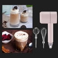 thumbnail image 5 of Batidora De Huevos Batidor de huevos eléctrico Cafetera de mano Espumador Electrodomésticos (Rosa), 5 of 5
