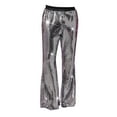thumbnail image 2 of Wancir Men's Sequin Dress Pants Straight Leg Shiny Suit Pants Bussiness Casual Work Trousers with Pockets, 2 of 4