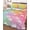 Yellow Pink Blue, variant on Quilt King Size Bedding Set, Easter Rabbit Silhouette Reversible Summer Quilt 3 Pieces, Spring Bunny Blue Green Ombre Lightweight Bedspreads Coverlets with 2 Pillow Shams for All Seasons