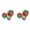 Green, variant on 3Pcs Christmas Lighted Gift Boxes Light Up Colorful Present Box with Bows - Snowflake Design Xmas Decoration for Tree, Yard, Party, Indoor Outdoor Holiday Display