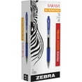 thumbnail image 4 of Zebra Sarasa Dry X20 Retractable Gel Ink Pen, Medium Point, 0.7mm, Blue Ink, 12-Count, 4 of 7