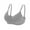 Silver, variant on Loopsun Plus Size Bras for Women, Womens Embroidered Glossy Comfortable Breathable Bra Underwear No Rims Black M