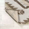 thumbnail image 6 of JONATHAN Y SOUTH BEACH 8 x 10 Area Rug, Sumak Pile Neutral Diamond Kilim - Brown/Ivory, SBH107C-8, 6 of 9