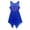 Blue, variant on TiaoBug Women's Adult Sequins Lyrical Modern High-Low Skirt Ballroom Dance Dress