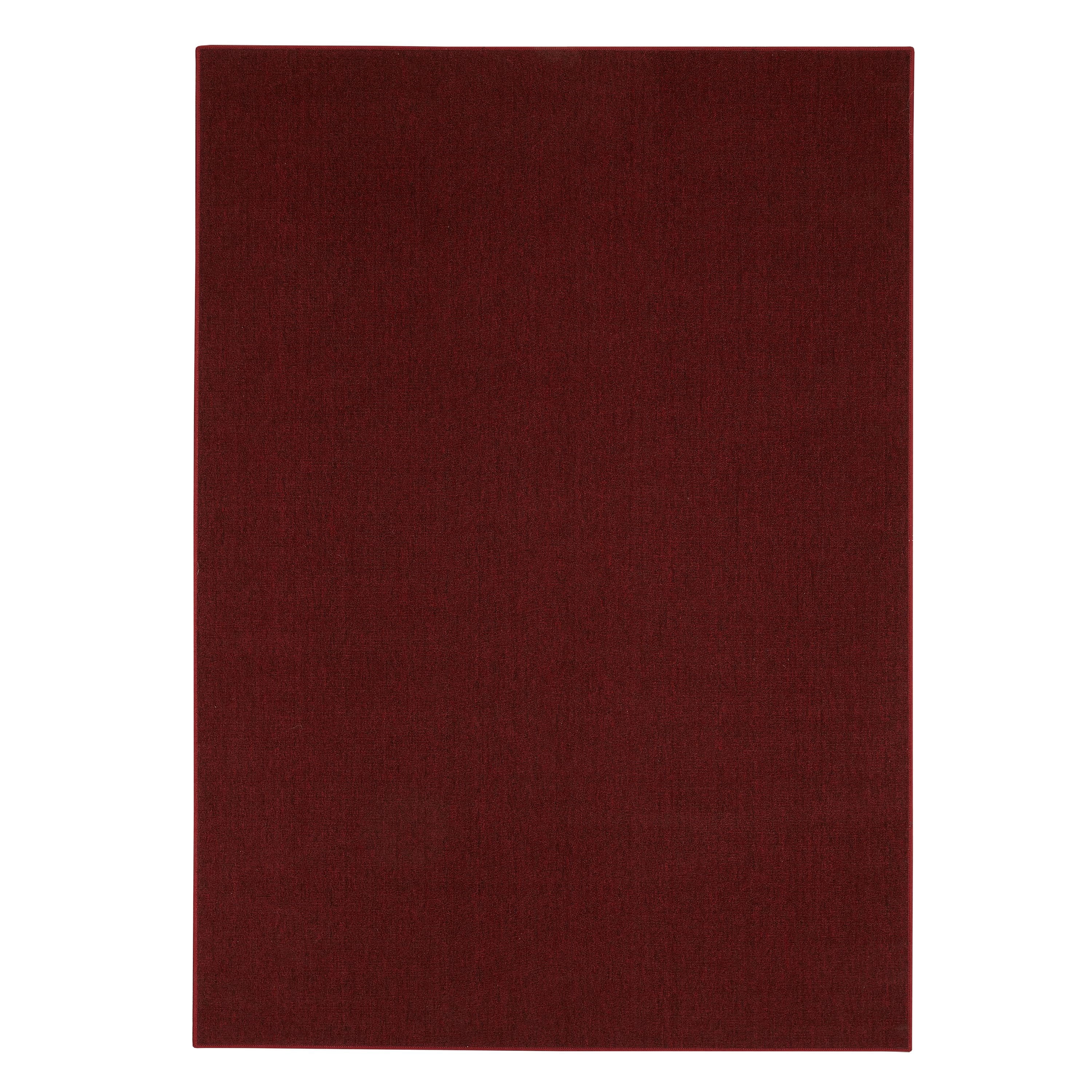 Mainstays Titan Solid Area Rug, Cardinal Red, 3' x 5'