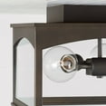 thumbnail image 3 of 3 Light Outdoor Flush Mount In Transitional Style-9 Inches Tall And 14 Inches Wide-Black Finish Capital Lighting 946731Bk, 3 of 7