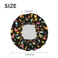 thumbnail image 3 of Bohemian Colorful Rooster Chick Shower Cap, Reusable Bath Hair Hat for all Hair Lengths Hair Cover with Elastic Band Double Waterproof Layers Bathing Hat, 3 of 5