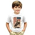 thumbnail image 4 of WERYOUNG Boys Graphic Tees With Cowboy Print Fashionable Short Sleeve Crewneck T Shirts For Children Youth Back To School Comfortable Top 12-13 Years, 4 of 4