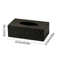 thumbnail image 2 of Ouuluon Tissue Box Cover, Sturdy Versatile Tissue Holders, 9×5×3in Smooth Extraction Removable Lid Tissue Box for Hotel Toilet Home Car Office, 2 of 6