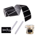 thumbnail image 4 of HZCrisp 300Pcs Waterproof Reusable Chalkboard Labels with 2 Erasable Chalk Markers, Removable Writable Sticker Labels for Jars, Bins, Pantry, Office and Classroom Organization, 4 of 4