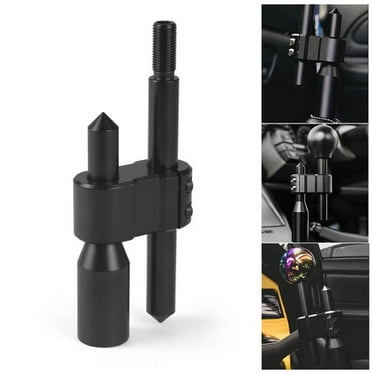M12x1.25 H Type Car Shift Knob Extension Adjustable Extension Gear Shifter Black