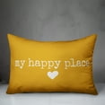 thumbnail image 2 of Creative Products My Happy Place Yellow 14x20 Indoor / Outdoor Pillow, 2 of 2