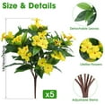 thumbnail image 2 of Flores artificiales Besteek Silk Impatiens, 5 unidades, amarillas, 2 of 7