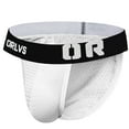 thumbnail image 1 of FhsagQ Underwear Mens Underwear Trunks Mens Underwear Summer Mesh Breathable Comfortable Wingless Briefs Mens Underwear Briefs Low Rise Super Fit Mens Underwear Boxers Briefs Pack Super Fit White XL, 1 of 2