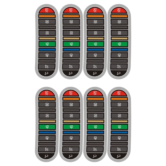 Adhesive Bottle Thermometers Strips Displays Temperature in Degrees Thermometers Sticker Temperature Display Stickers