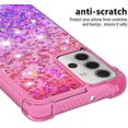 thumbnail image 4 of case for Samsung Galaxy A32 5G（Not 4G） Women Case,Creativity Clear Gradient Quicksand Glitter Flowing Liquid Floating TPU Case Bling Diamond Sparkle Cover for Samsung Galaxy A32 5G JB Pink Mauve, 4 of 7