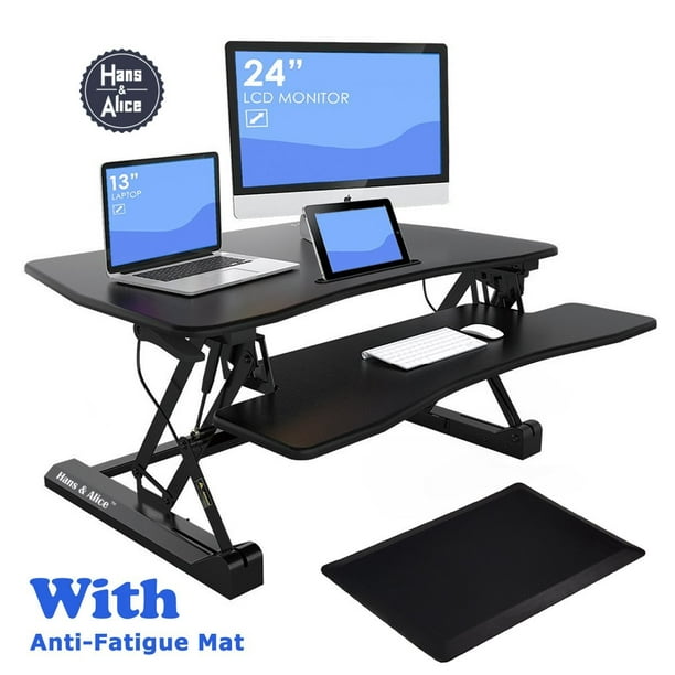 36 Wide Height Adjustable Sit Stand Desk Riser Stand Up Office