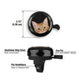 thumbnail image 3 of WIRESTER Aluminum Alloy Cat Bicycle Bell with Ring for Adults and Kids Bike, 3 of 7